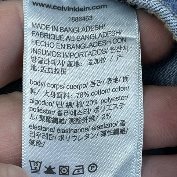 Calvin Klein New Women's Jacket Size XXL Blue Trucker Jacket a1988 - Picture 6 of 8